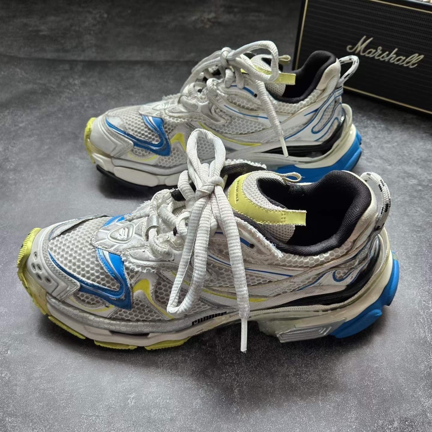 Balenciaga Balenciaga Running Blue Lowtop Sneakers 8.5 Men Size US 8.5 / EU 41-42 - 1 Thumbnail