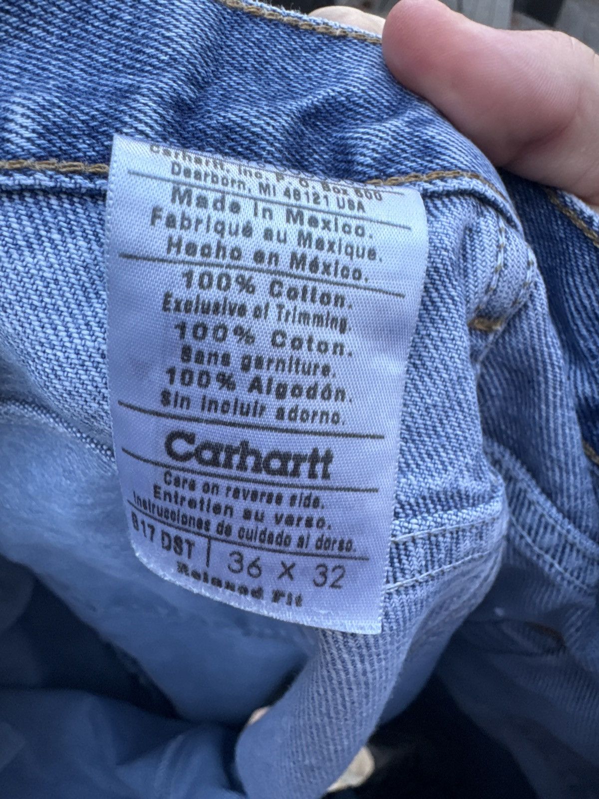 Carhartt × Vintage Vintage Relaxed Fit Carhartt Jeans Size US 36 / EU 52 - 4 Thumbnail
