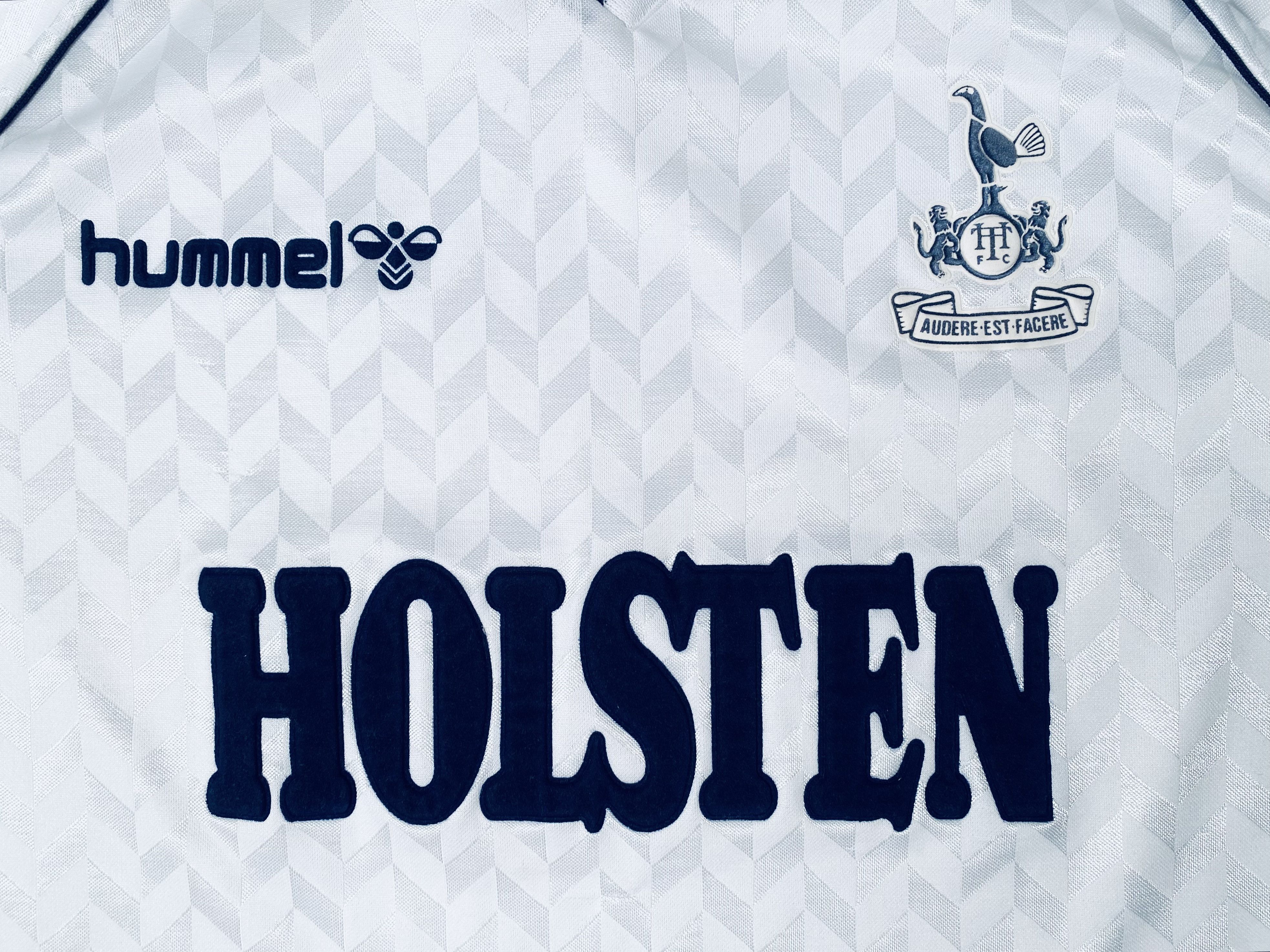 Hummel Tottenham Hotspur Home Football Shirt 1987 - 1989 Spurs Size US M / EU 48-50 / 2 - 6 Thumbnail