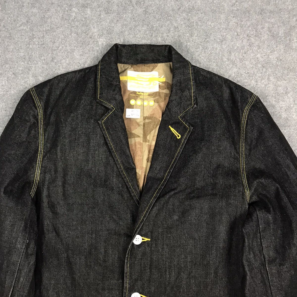 Swagger SWAGGER DENIM JACKET COAT YELLOW LINE STYLE Size US M / EU 48-50 / 2 - 2 Thumbnail