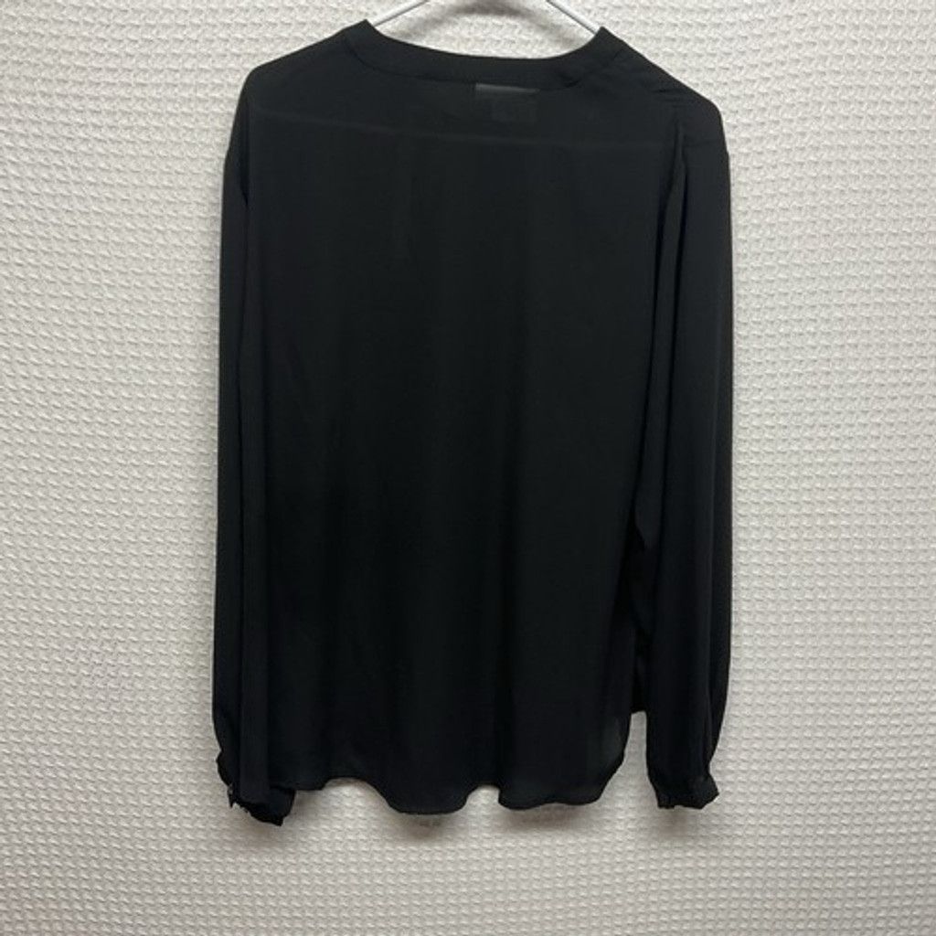 Torrid NWT Torrid Black Keyhole Tie Neck Long Sleeve Blouse Women 2 Size XS / US 0-2 / IT 36-38 - 7 Thumbnail