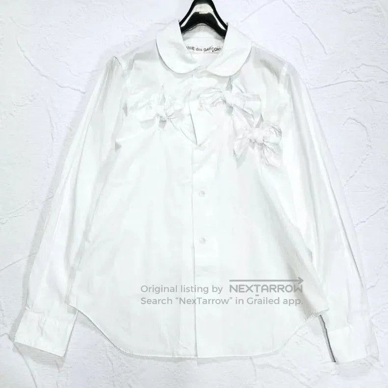 Comme des Garcons Comme des Garçons Classic Bow Design Shirt. Size US M / EU 48-50 / 2 - 2 Thumbnail