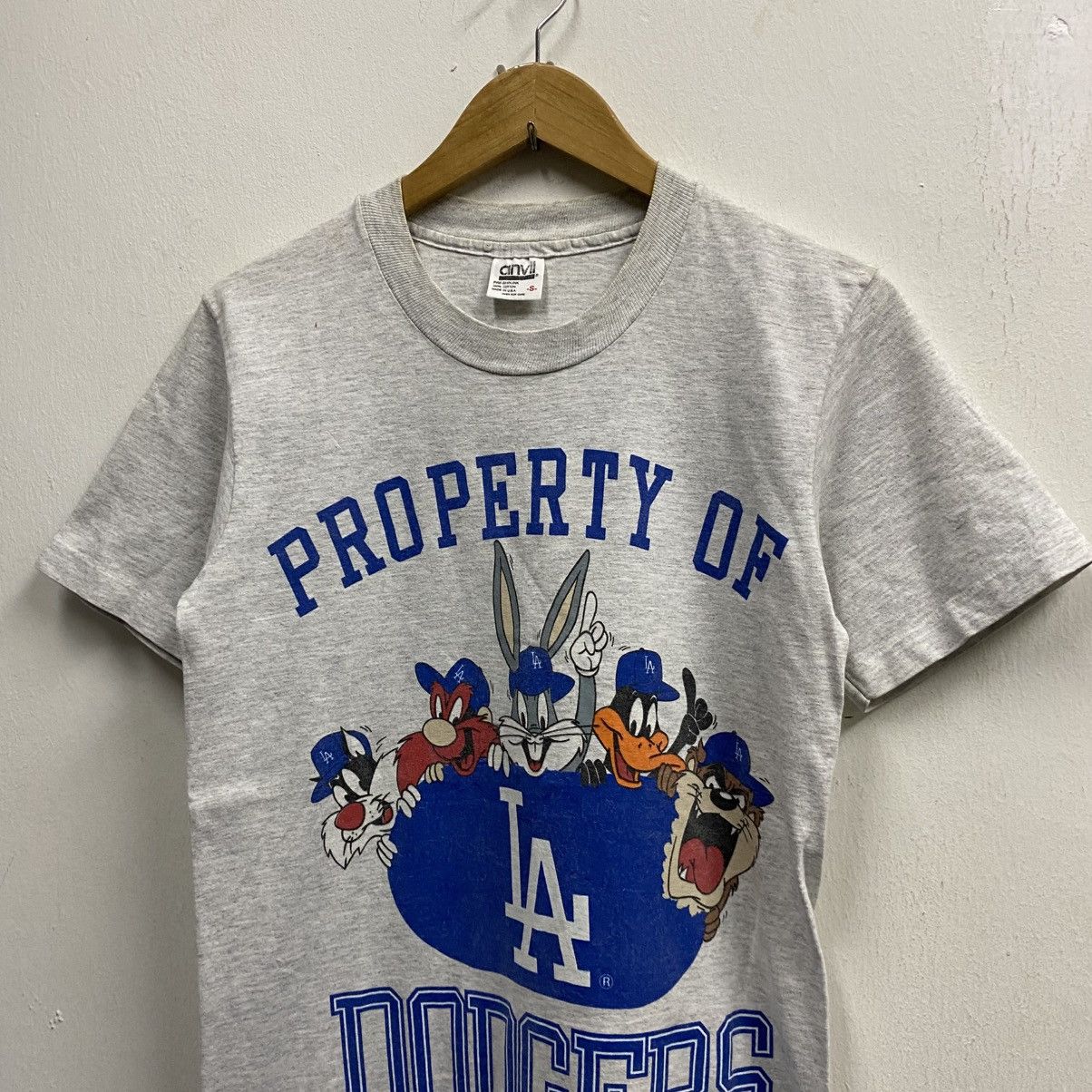 MLB Vintage 90s Los Angeles Dodgers Looney Tunes Property TShirt Size US S / EU 44-46 / 1 - 3 Thumbnail