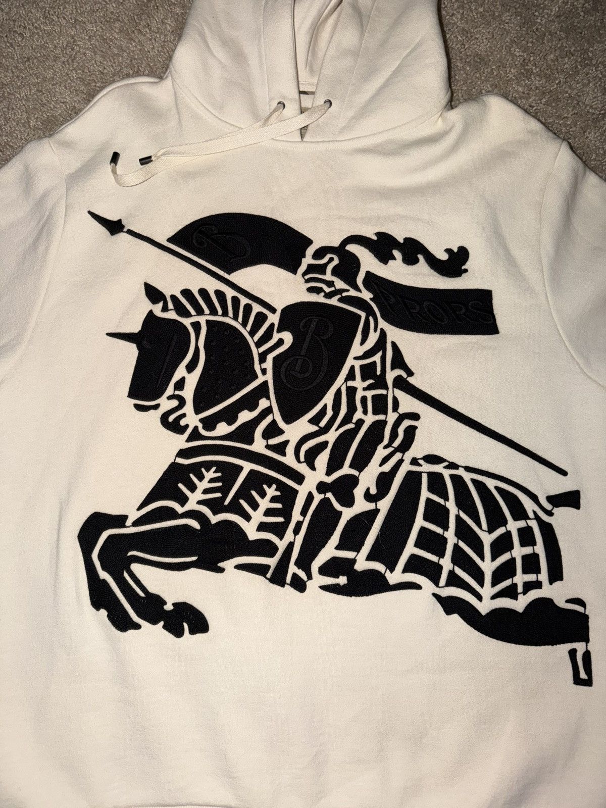 Burberry Burberry Equestrian Knight Oversized Hoodie Size US XL / EU 56 / 4 - 2 Thumbnail
