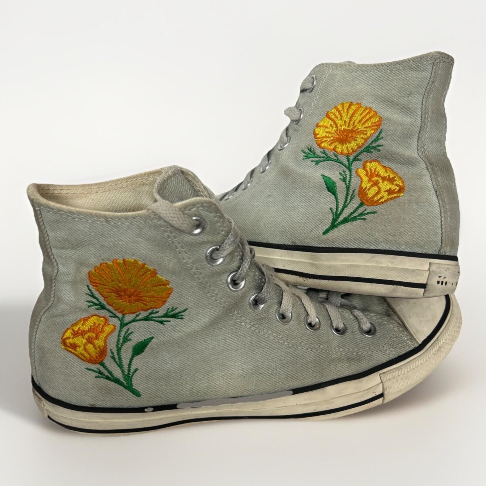 Converse Converse Chuck Taylor Flower Women's Size10 Men Size8 Gray Size US 10 / IT 40 - 6 Thumbnail