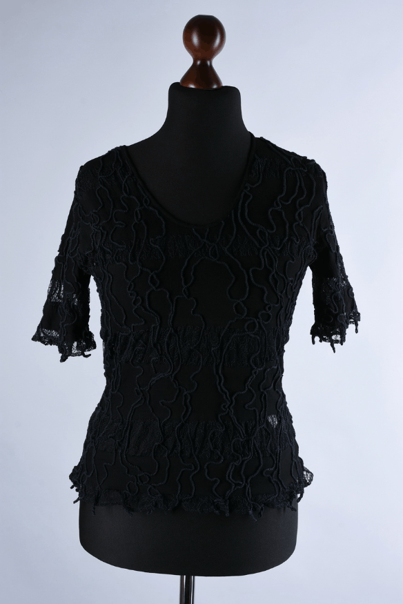 Other Women's Yoshiki Hishinuma Avant-Garde Sheer Black Top S Size S / US 4 / IT 40 - 1 Thumbnail