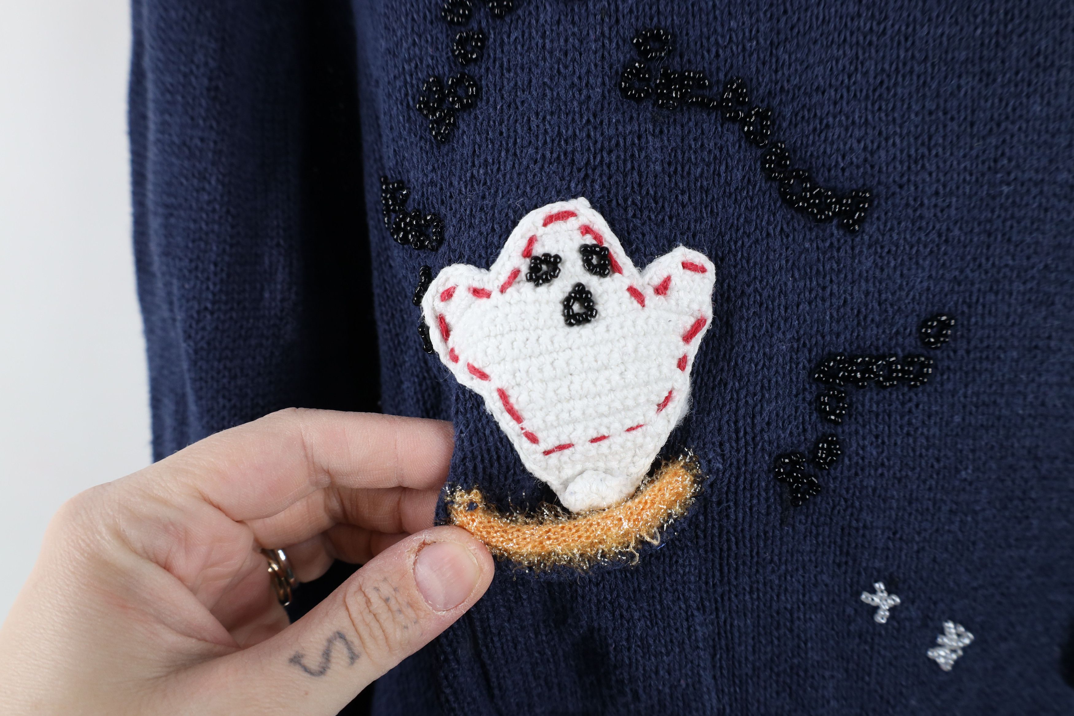 Vintage Vintage 90s Streetwear Calendar Months Cardigan Sweater Size M / US 6-8 / IT 42-44 - 15 Thumbnail
