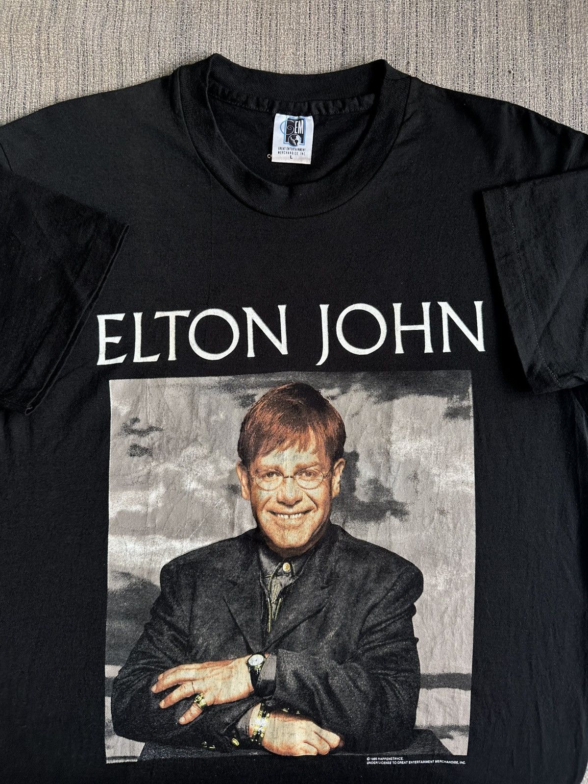 Vintage 90’s Elton John Ray Cooper Japan Tour Single Stitch