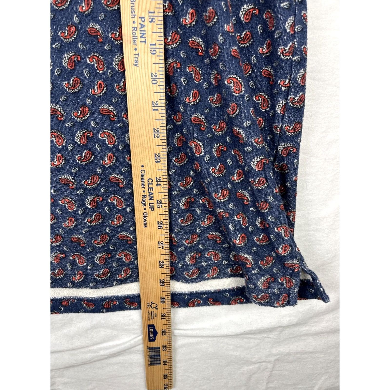 J.Crew J.CREW Polo Shirt Mens XL Blue Paisley Knit Toweling Oarsman Shirt Size US XL / EU 56 / 4 - 7 Thumbnail