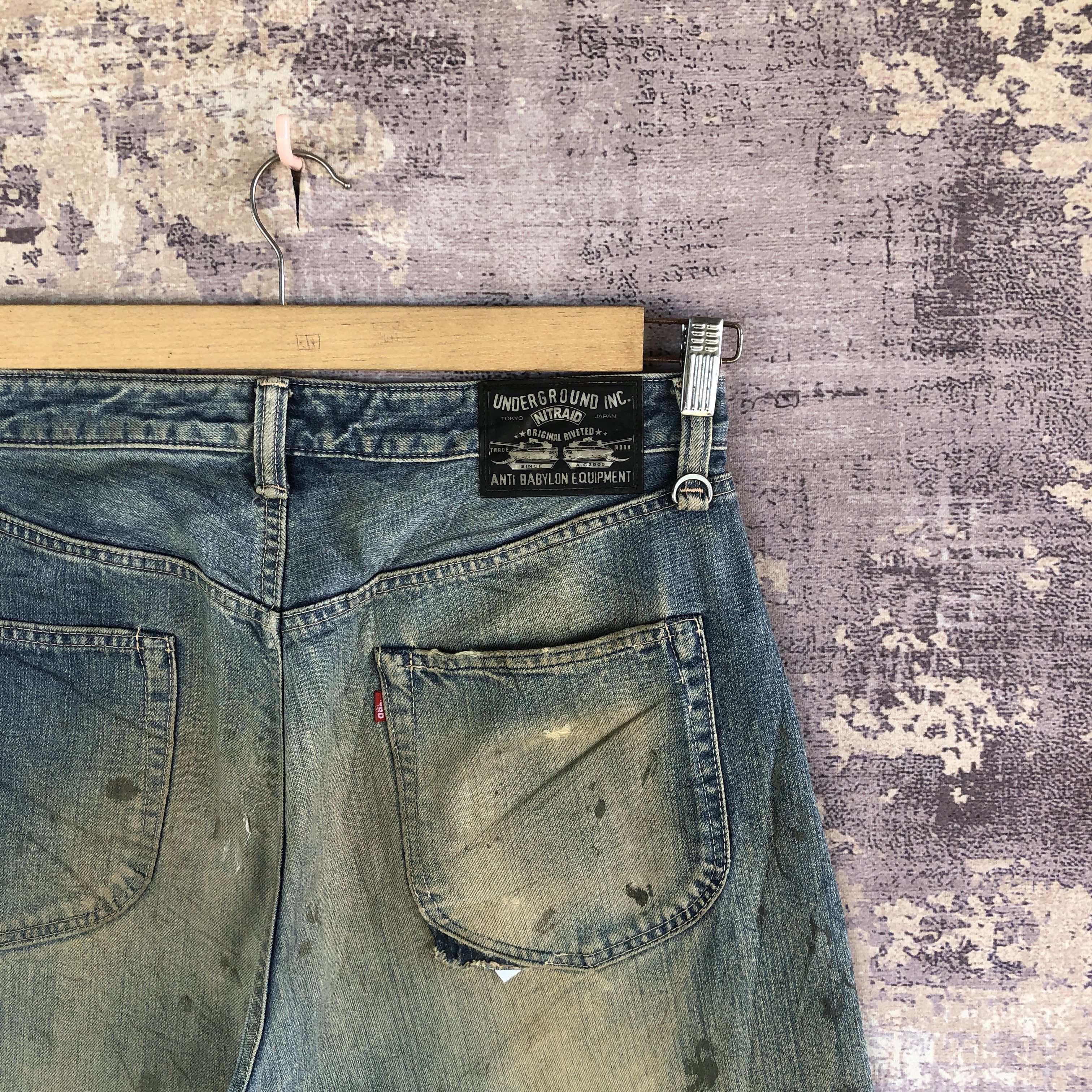 Nitraid Vintage Nitraid Anti Babylon Japan Jeans Mud Wash Denim Size US 34 / EU 50 - 5 Thumbnail