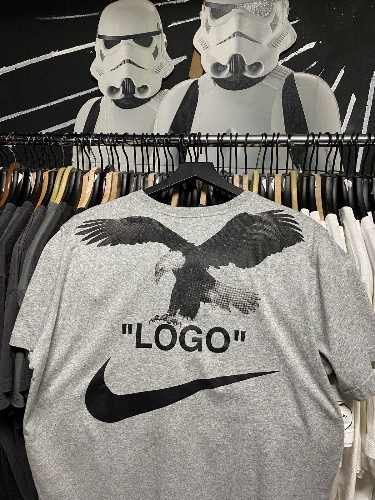 Off-White Off-White Nike Grey tee shirt XLarge Size US XL / EU 56 / 4 - 6 Thumbnail