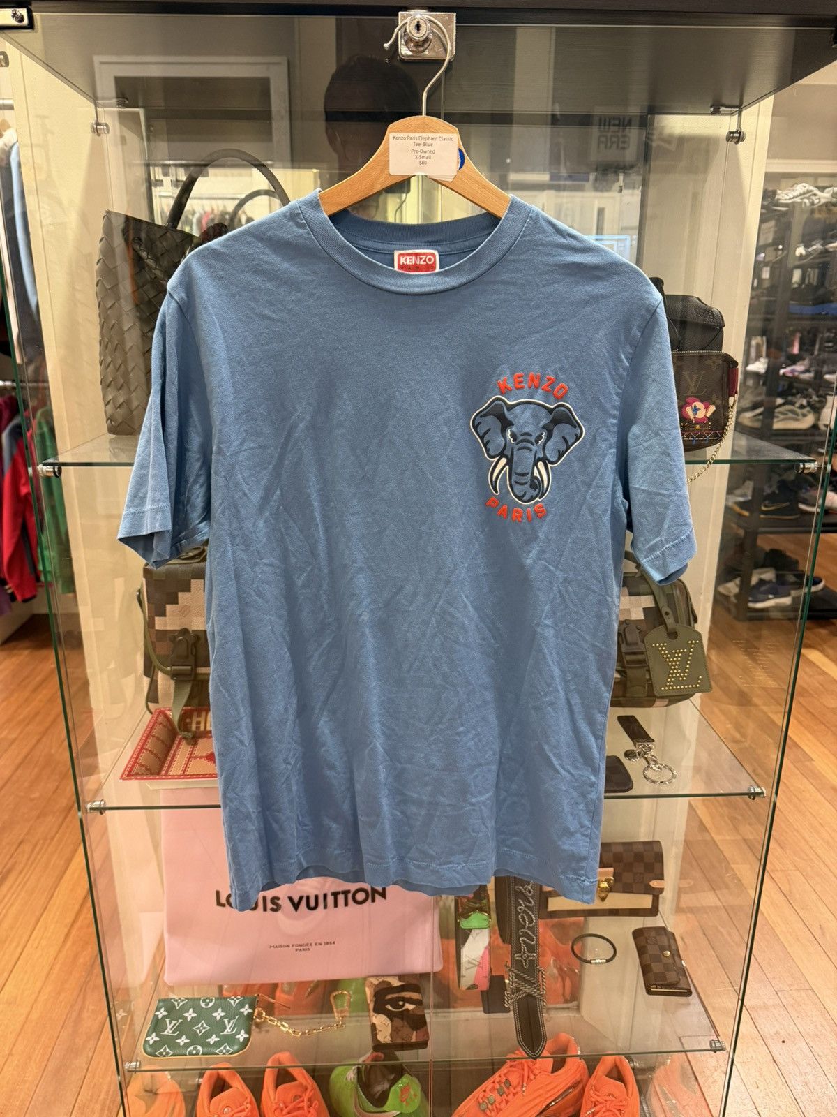 Kenzo Kenzo Paris Elephant Classic Tee - Blue Size US XS / EU 42 / 0 - 1 Thumbnail