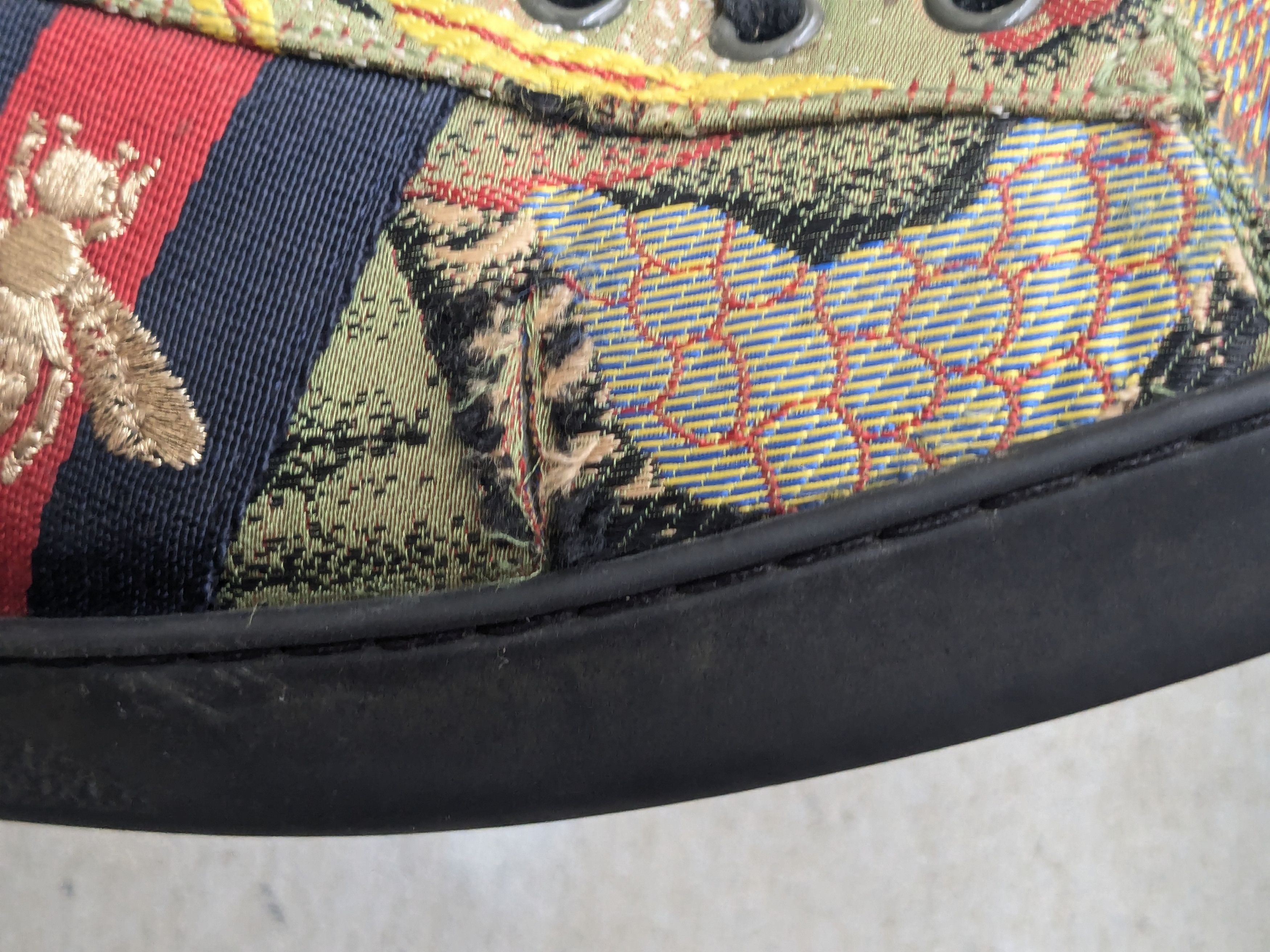 Gucci Gucci Ace Sneakers Silk Jacquard 11 Tiger Size US 11 / EU 44 - 11 Thumbnail