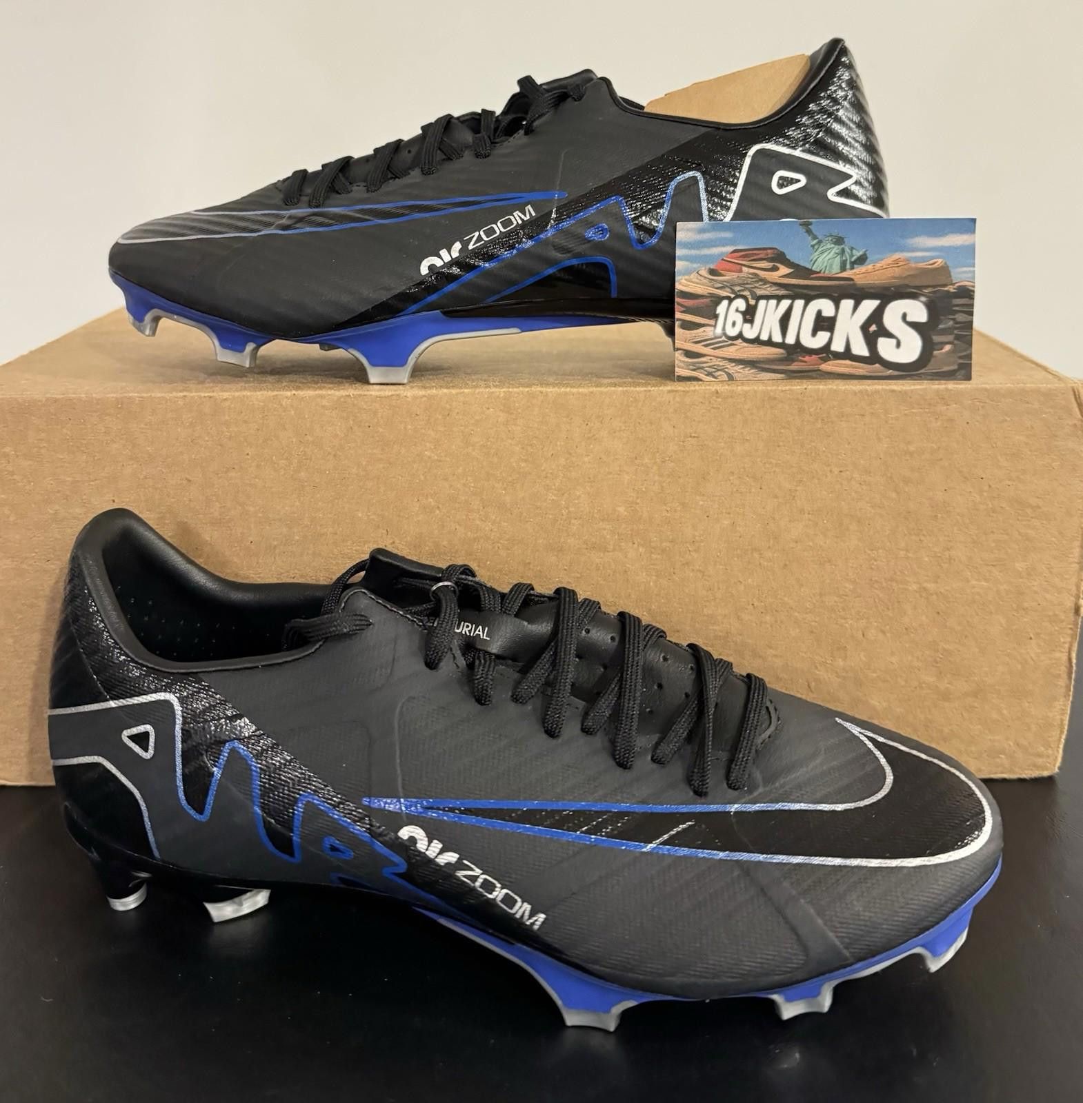 Nike Nike Soccer Cleats Mens 6.5 Black Mercurial Zoom Vapor 15 Size US 6.5 / EU 39-40 - 1 Thumbnail