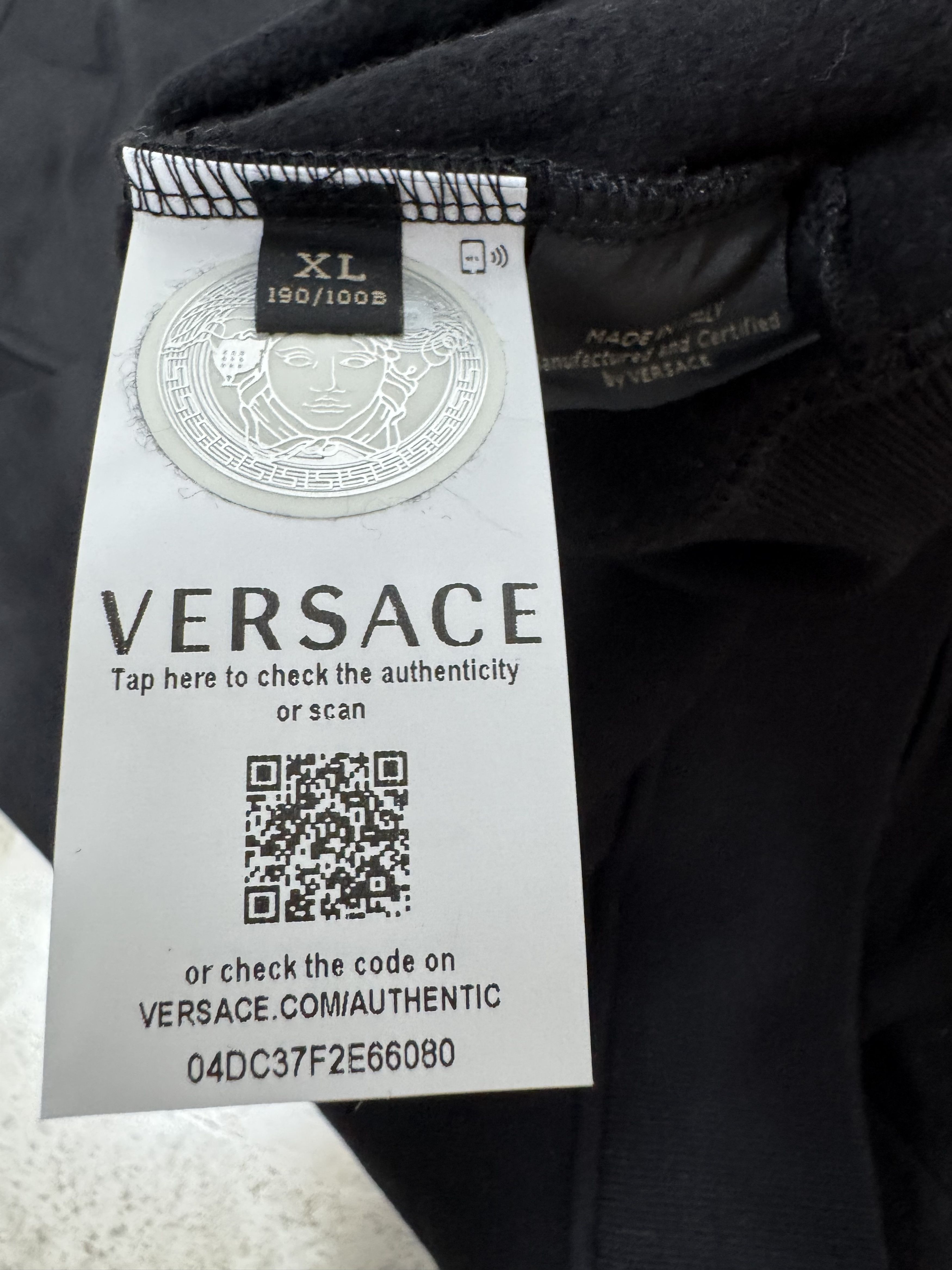 Versace Versace Silk Logo Crewneck Size US XL / EU 56 / 4 - 5 Thumbnail