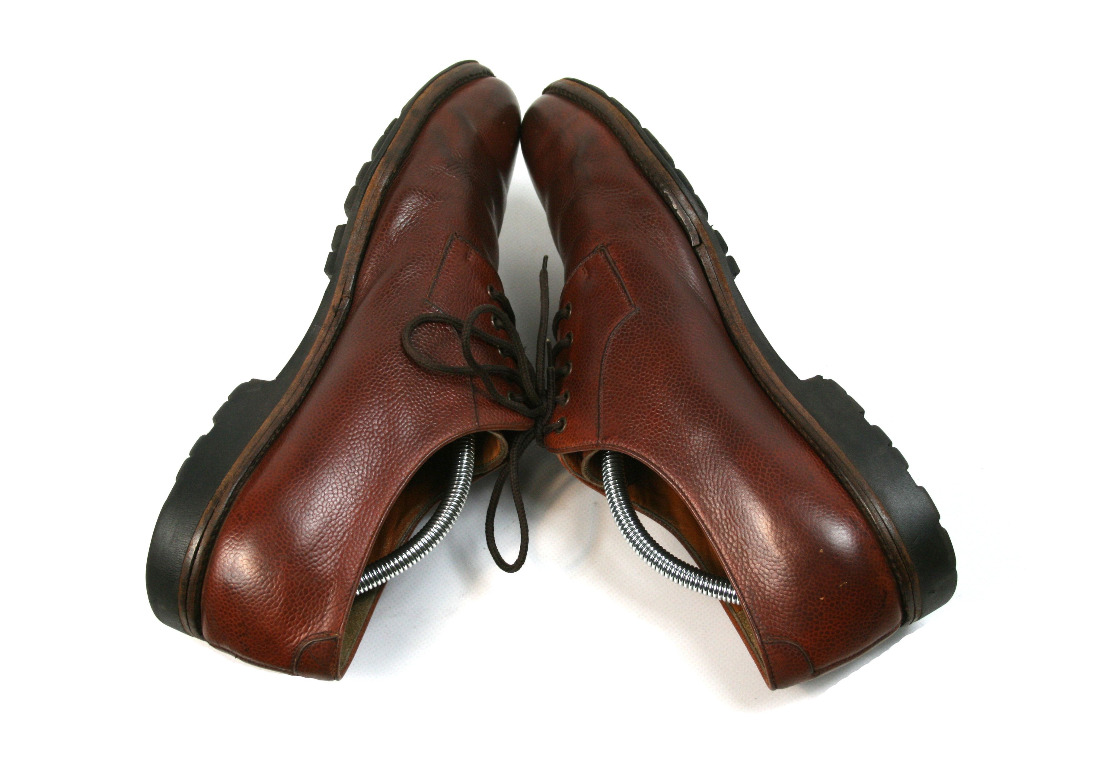 Salvatore Ferragamo 00S Grain Leather Derby Vintage Size US 10 / EU 43 - 11 Thumbnail