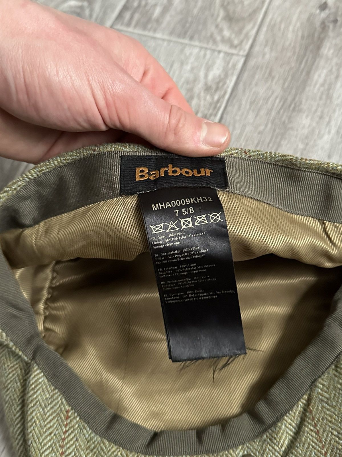 Barbour × Vintage Barbour Vintage Cap/Hat, brown, rare Size ONE SIZE - 5 Thumbnail