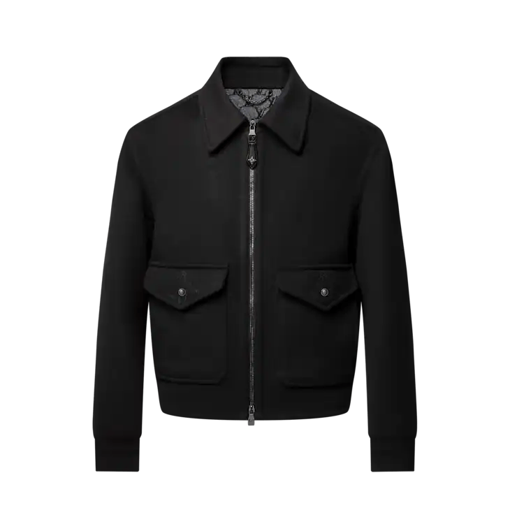 Louis Vuitton Wool-Silk Double Face Blouson Size US XS / EU 42 / 0 - 1 Thumbnail