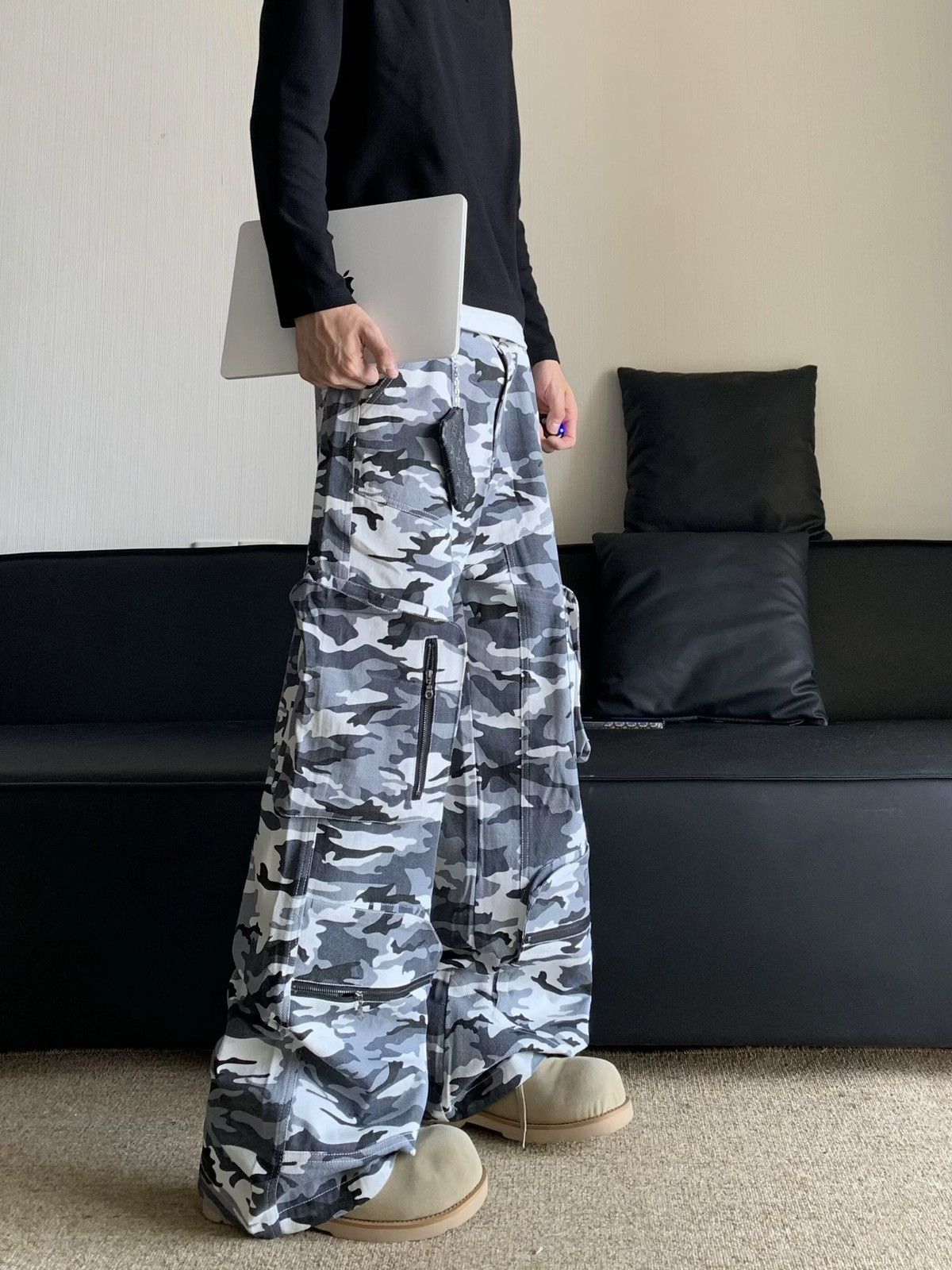 Designer × Vintage Retro punk pants Size US 32 / EU 48 - 3 Thumbnail