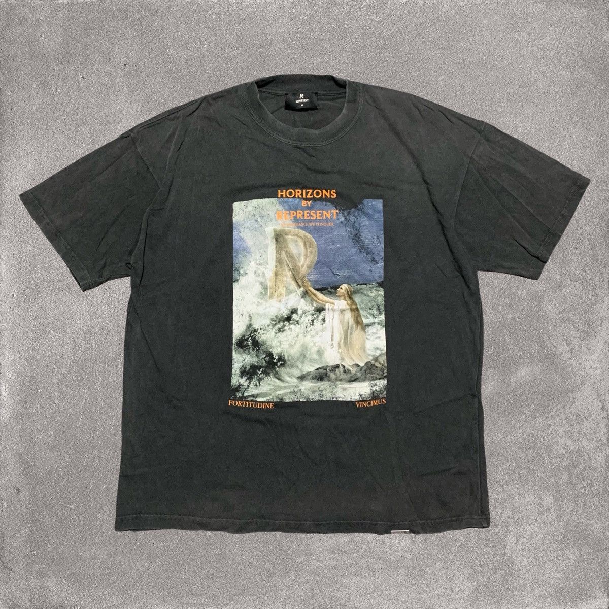 Represent Clo. Represent Medium Horizons Aged Black Tee Size US M / EU 48-50 / 2 - 1 Thumbnail