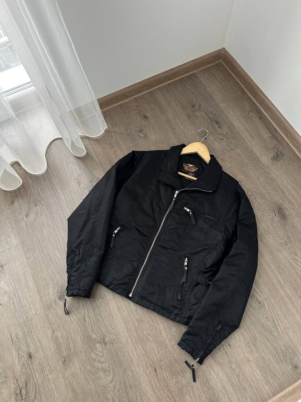 Harley Davidson × Vintage Vintage Harley Davidson Black Moto Big Logo Jacket Size US M / EU 48-50 / 2 - 4 Thumbnail