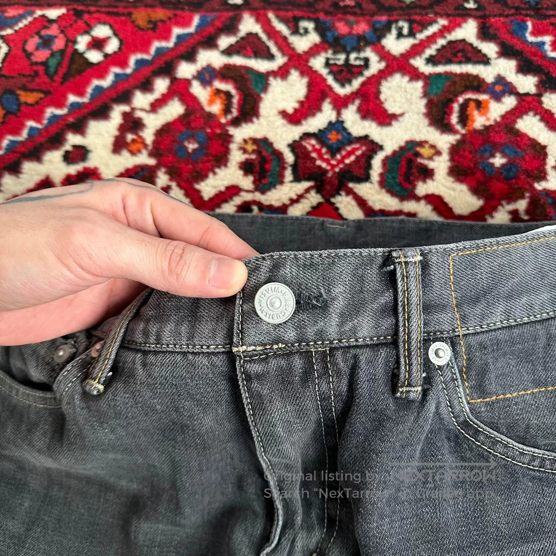 Levi's Black Denim Jeans from visvim and Levis. Size US 32 / EU 48 - 6 Thumbnail