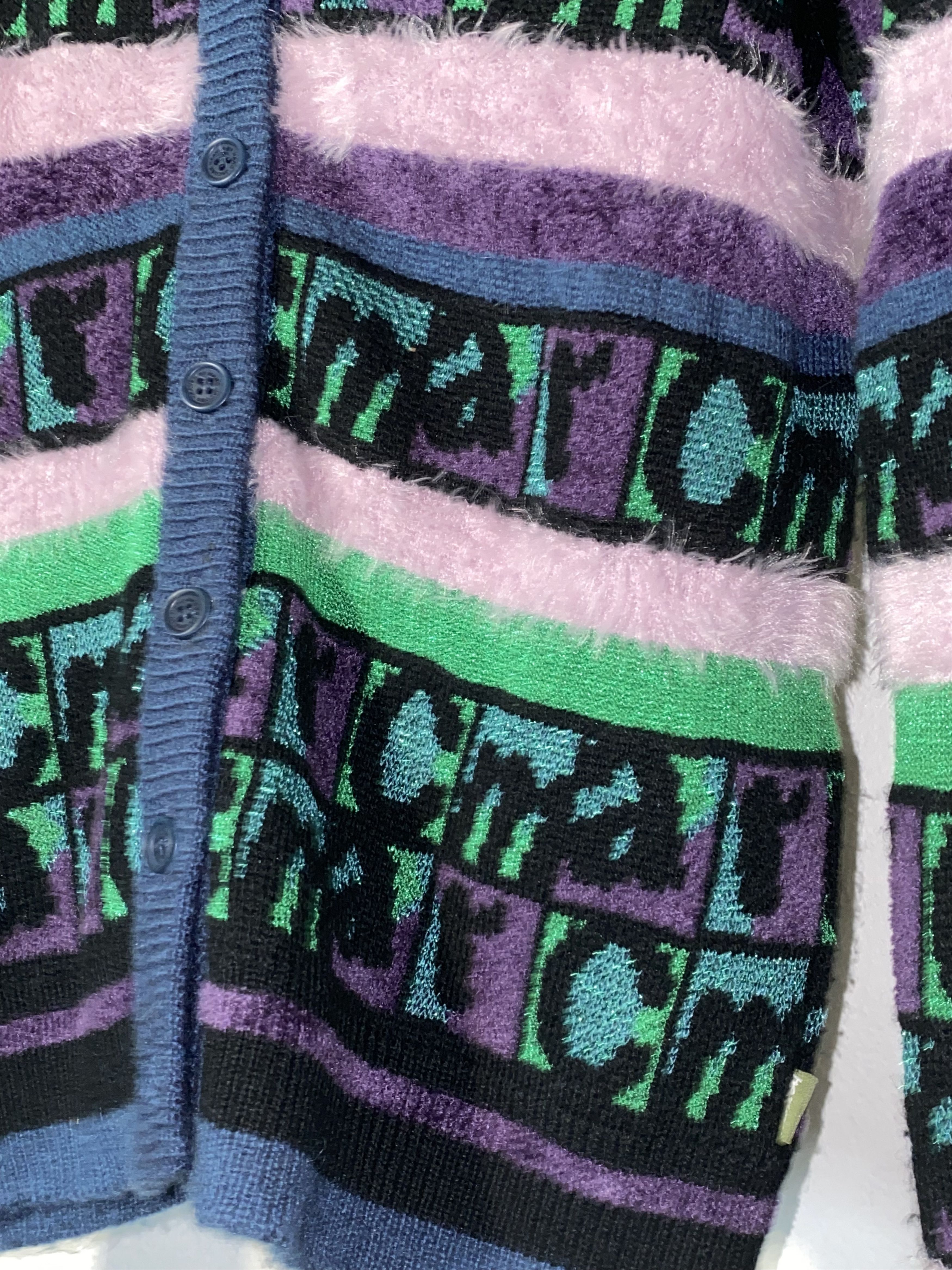 Rare Heavn by Marc Jacob’s Striped Colorful Sweater Cardigan, view 5