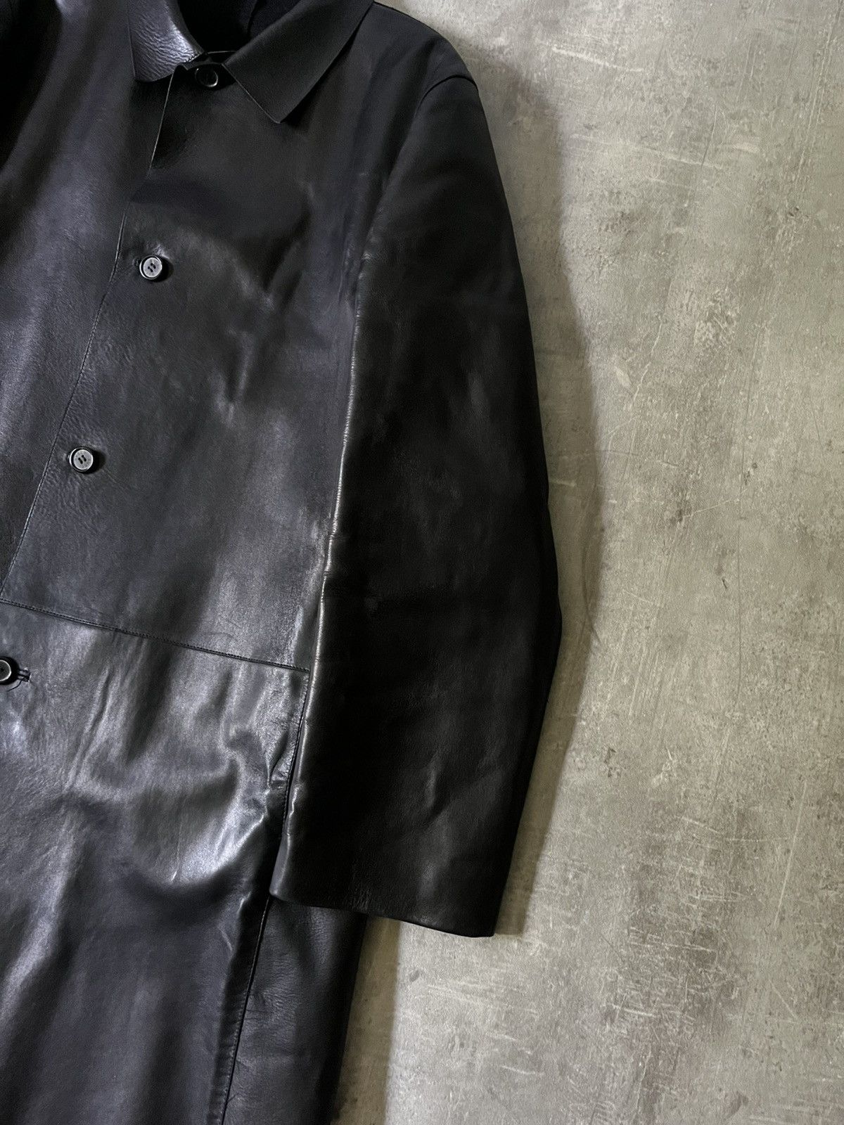 Gucci Gucci F/W 1998 black leather coat by Tom Ford Size US L / EU 52-54 / 3 - 2 Thumbnail