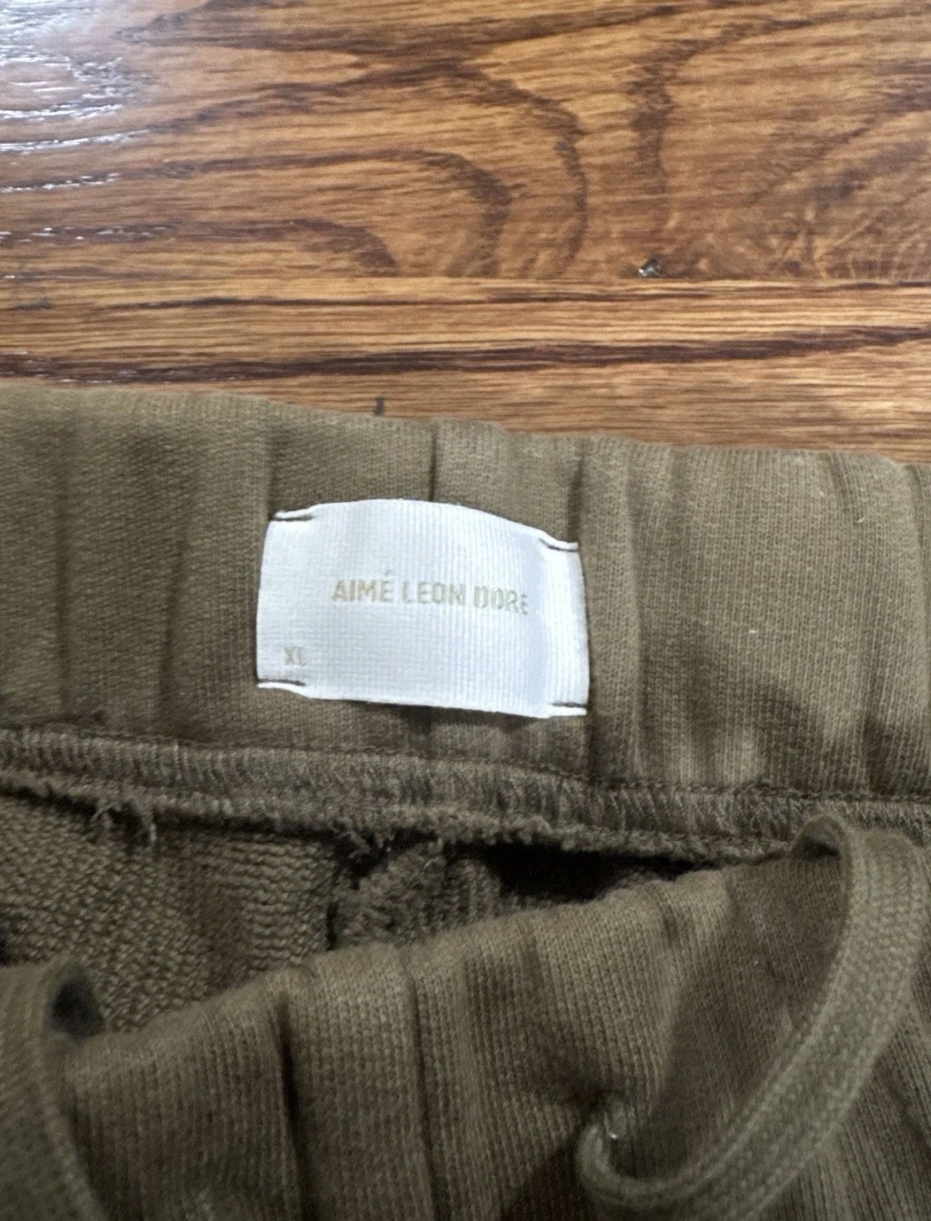 Aime Leon Dore Aime Leon Dore Olive Green Floral Embroidered Sweatpants XL Size US 36 / EU 52 - 4 Thumbnail