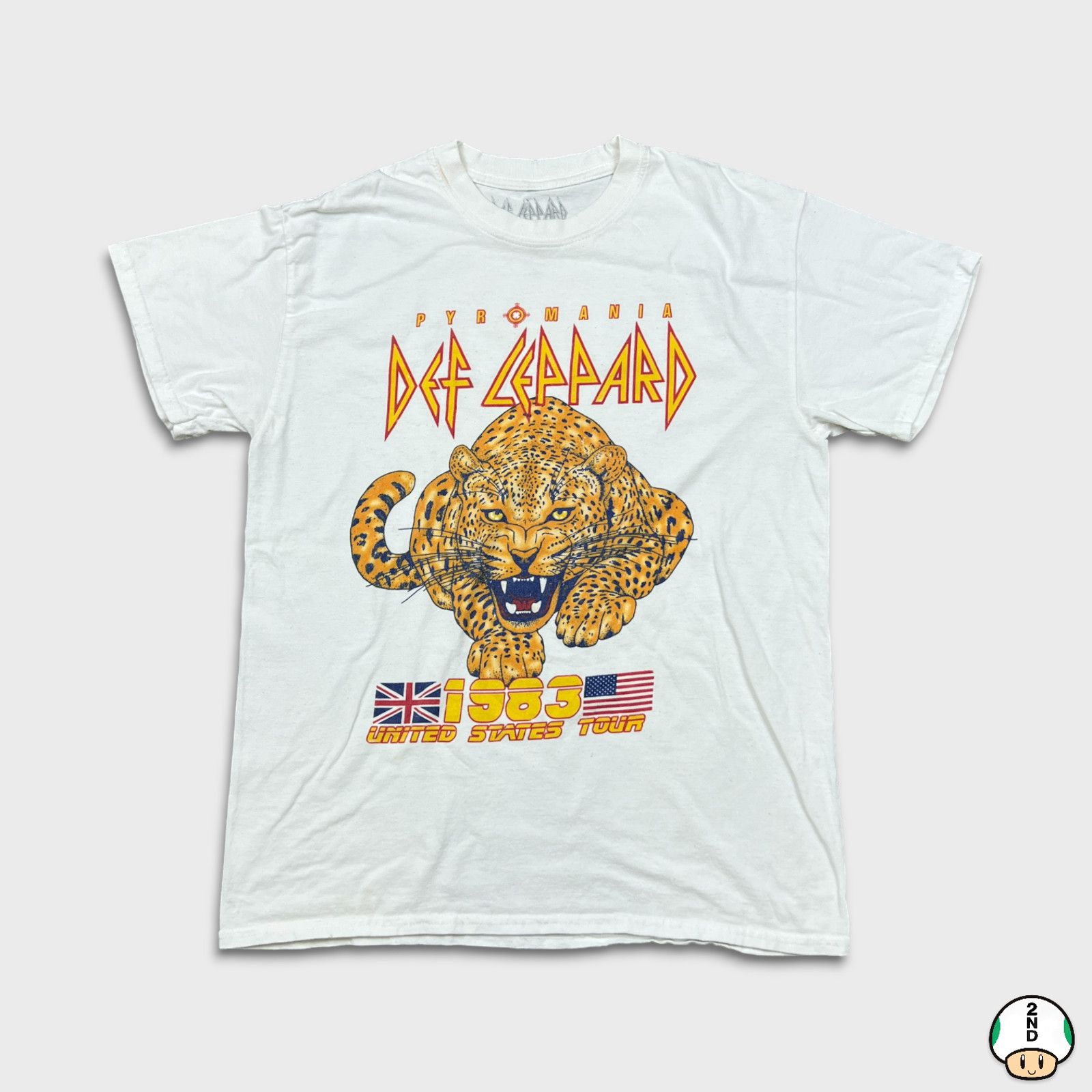 Band Tees × Def Leppard × Vintage 2021 Def Leppard T Shirt Medium 1983 United States Tour Tee Size US M / EU 48-50 / 2 - 1 Thumbnail
