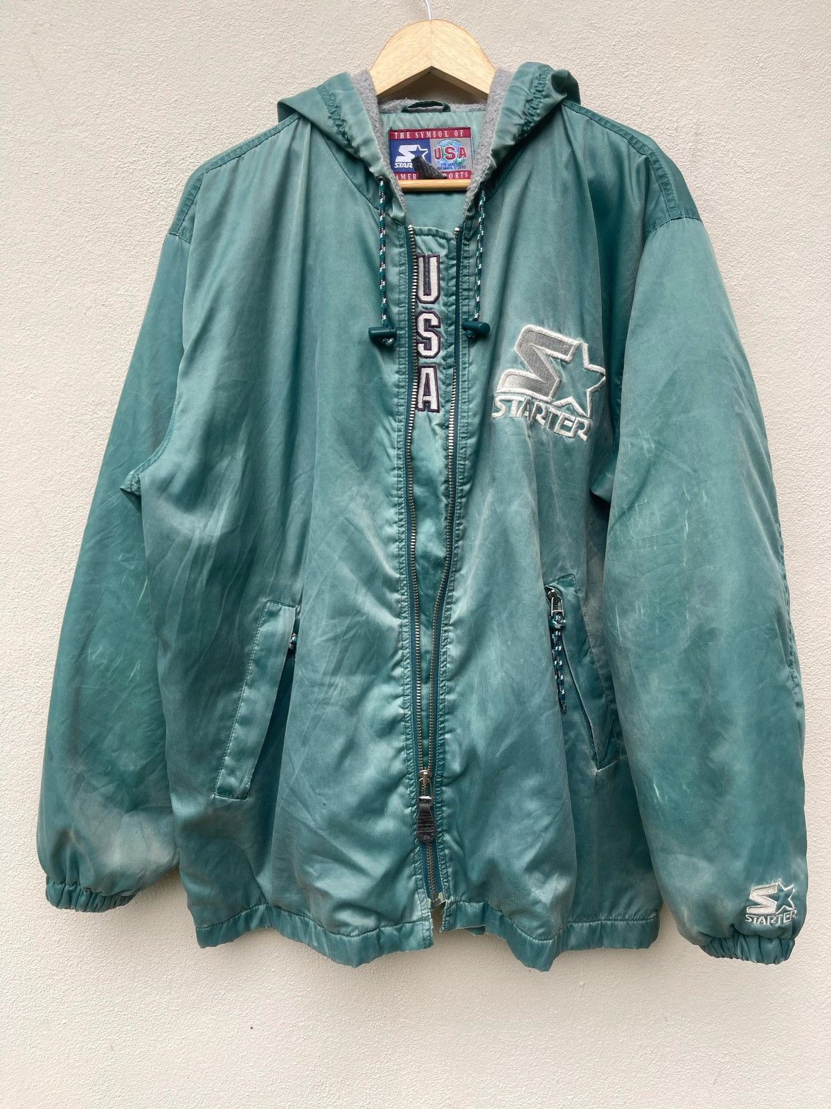 Starter × Vintage Vintage 90s Starter USA Hoodie Jacket Size US M / EU 48-50 / 2 - 11 Thumbnail