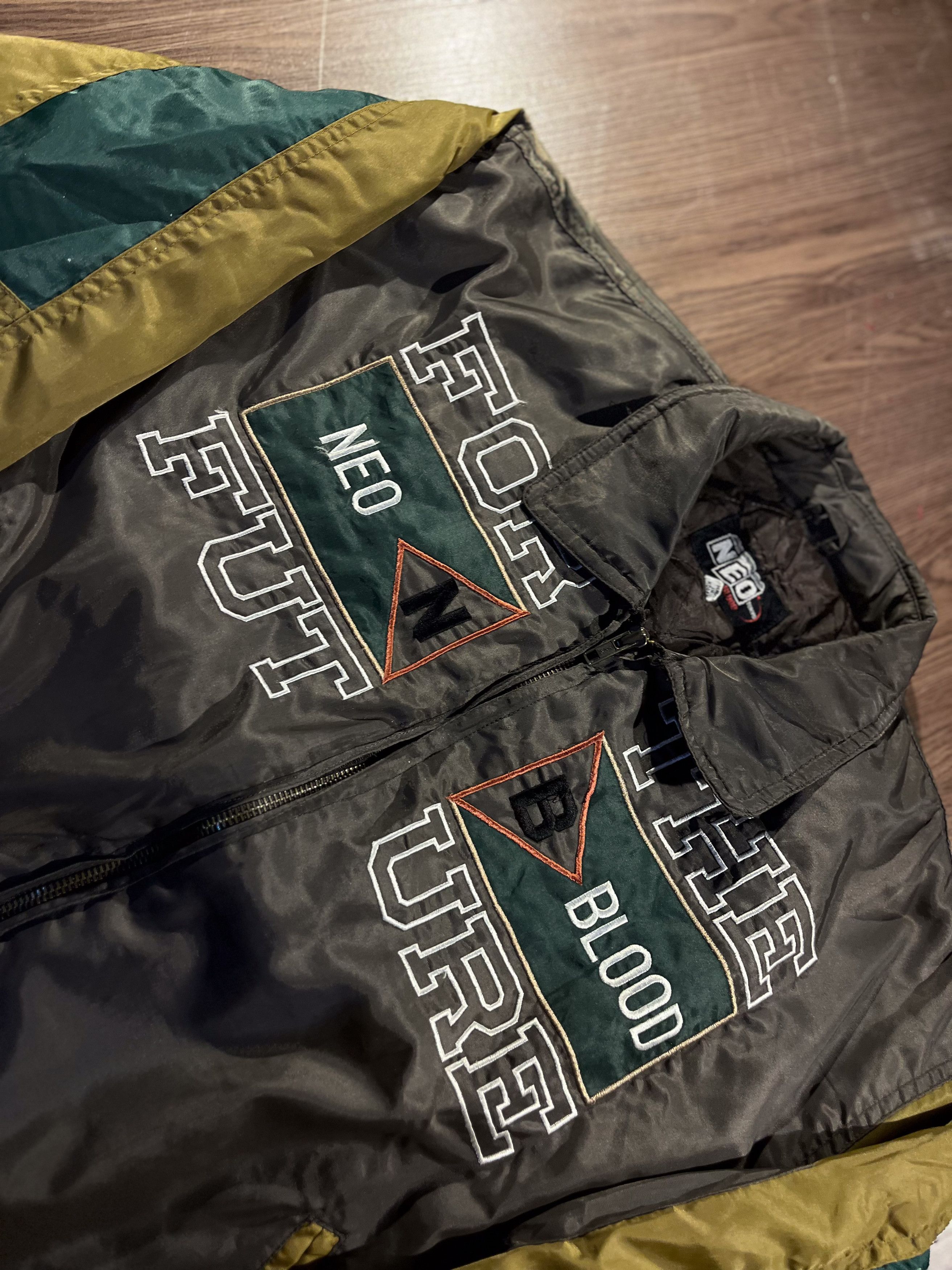 Other Vintage Neo Blood Bomber Embroidery Jacket Size US XL / EU 56 / 4 - 2 Thumbnail
