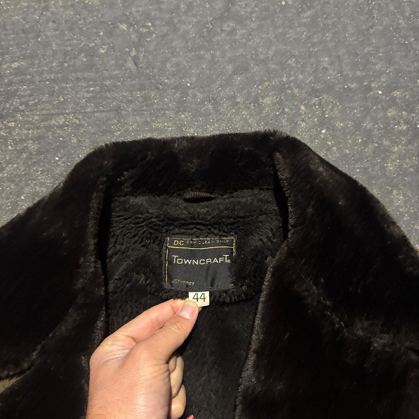 JCPenney Vintage 60s Towncraft McPenny Faux Fur Wool Coat – Size 44* Size M / US 6-8 / IT 42-44 - 4 Thumbnail