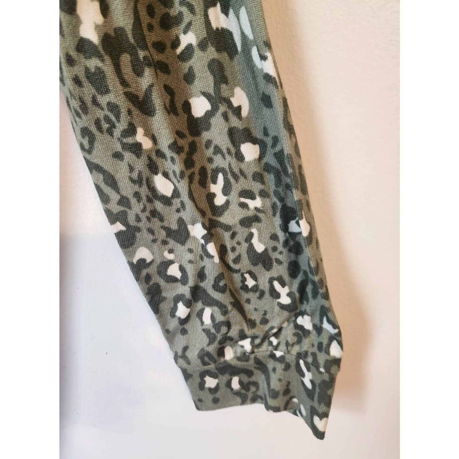Vintage Jenni Women's Sleep Shirt Gown Mountain Sage Animal Print Green XXL XS Size XS / US 0-2 / IT 36-38 - 4 Thumbnail