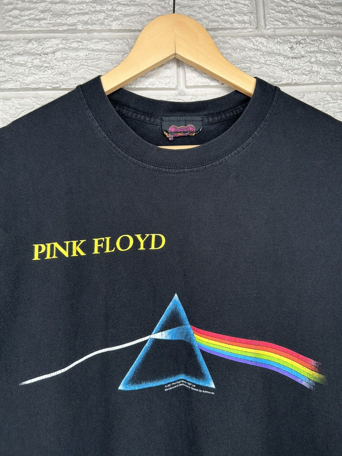 Band Tees Vintage 2001 Pink Floyd Dark Side Of The Moon T Shirt Size US L / EU 52-54 / 3 - 3 Thumbnail