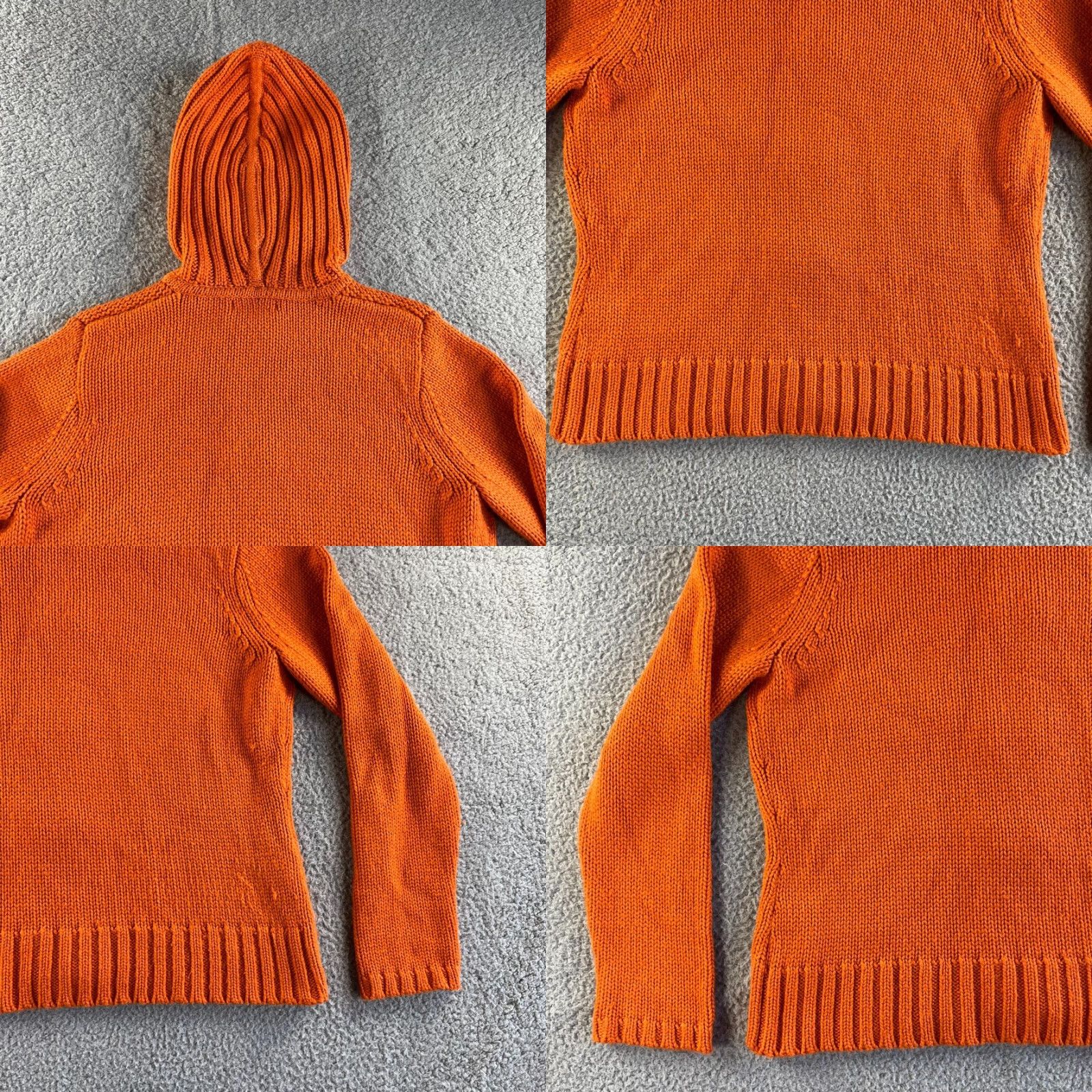 Eddie Bauer Eddie Bauer Jacket Womens Large Orange Wool Blend Hoodie Long Sleeve Full Zip Jacket Cardigan Bohemian Retro Size L / US 10 / IT 46 - 8 Thumbnail