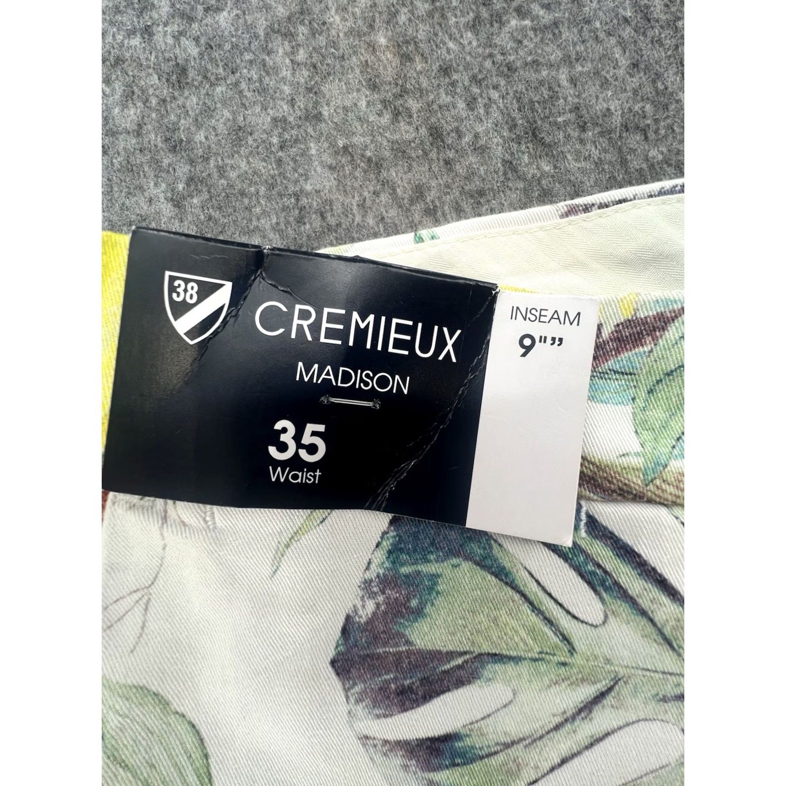 Cremieux Cremieux Men's Hawaiian Floral Palm Shorts NWT Size 35 Multicolor Regular Chino Pocket 9in Inseam Summer Spring Mens Size US 35 - 5 Thumbnail