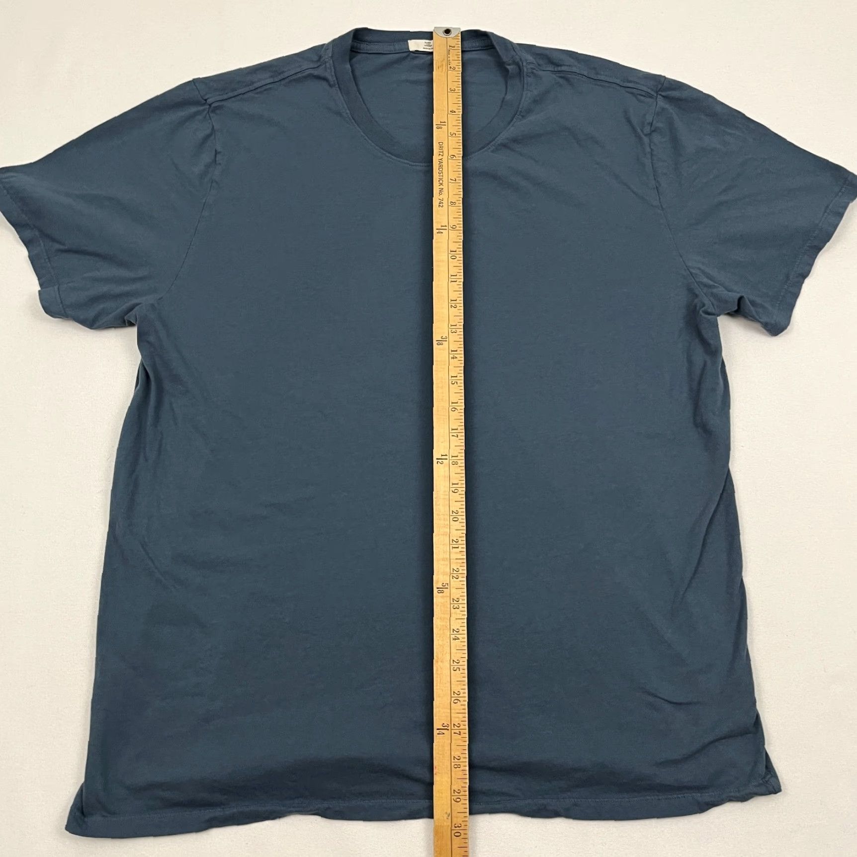 Vintage Flint & Tinder Shirt Mens 2XL Blue Cotton Stretch Short Sleeve Made in USA Size US XXL / EU 58 / 5 - 3 Thumbnail