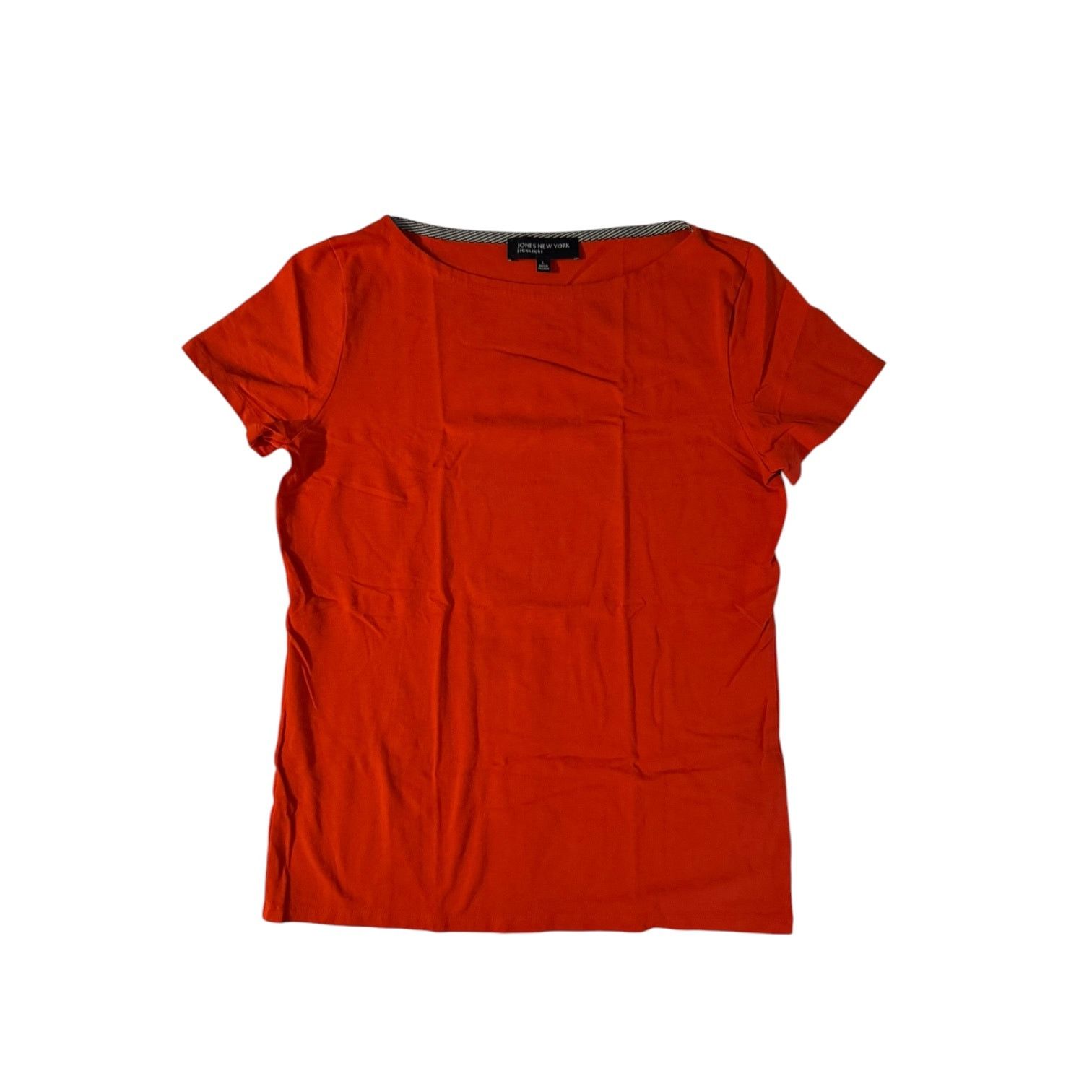 Jones New York Jones New York Women’s Short Sleeve Orange Shirt – Large Size L / US 10 / IT 46 - 1 Thumbnail