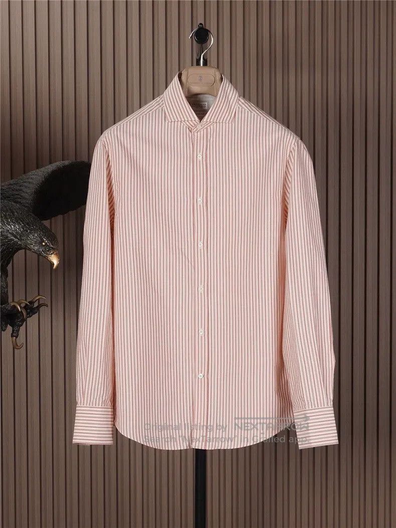 Brunello Cucinelli Brunello Cucinelli size 39 Men's Island Cotton Shirt Size US M / EU 48-50 / 2 - 1 Thumbnail