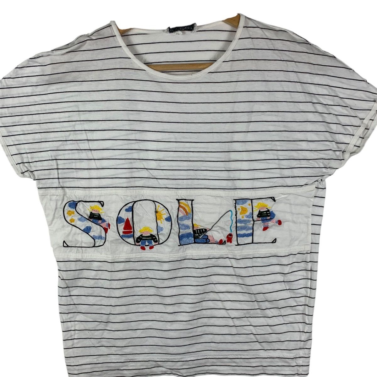 Vintage Vintage LUV TRICOT MILANO Made In Italy Sole Logo Tee Shirt Size S / US 4 / IT 40 - 4 Thumbnail