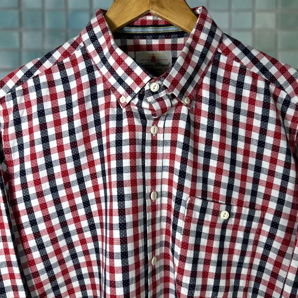 Barbour Barbour Beacon Brand Button-Down Shirt Slim Fit Gingham Check Multicolor L Mens Size US L / EU 52-54 / 3 - 1 Thumbnail