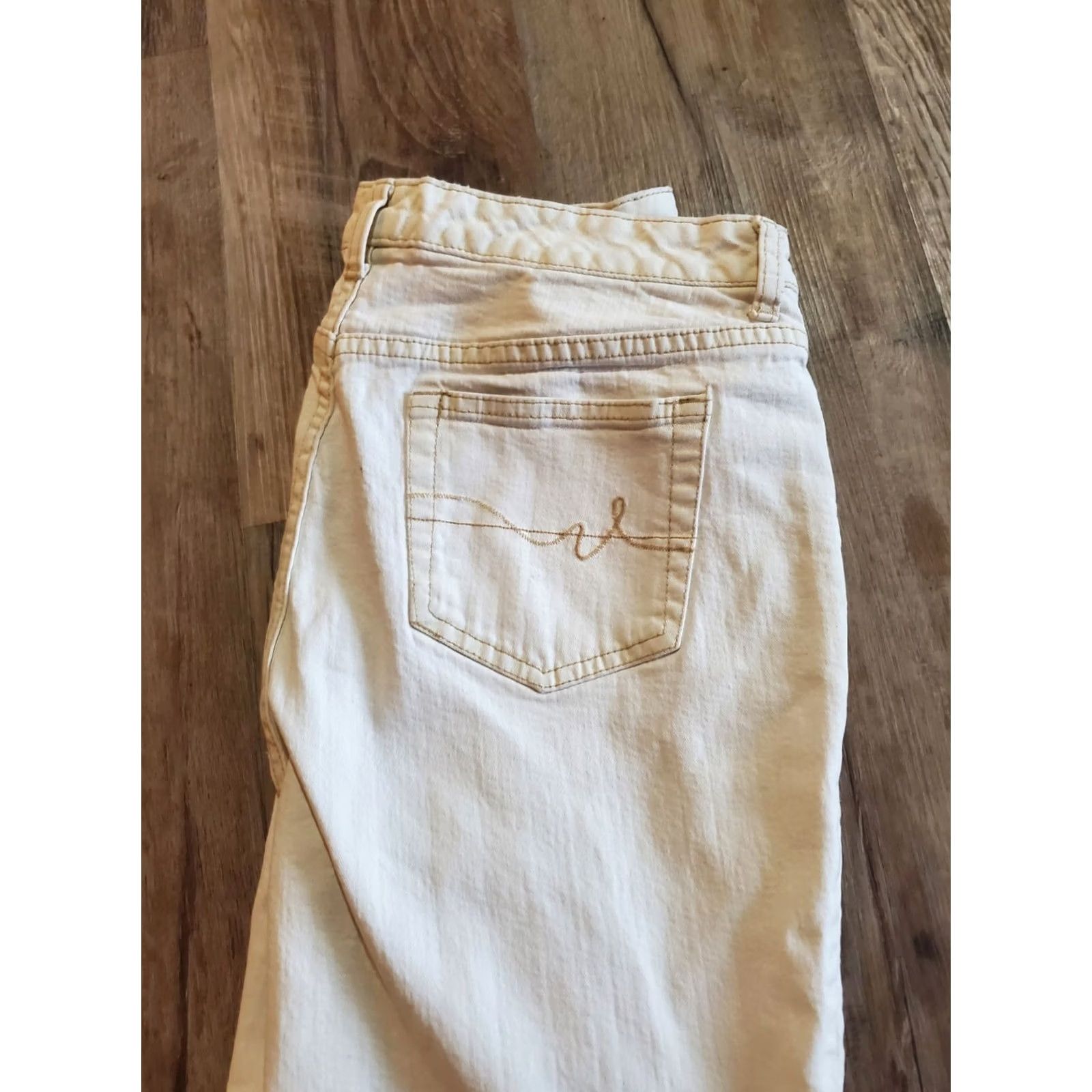 Vintage St Johns Bay Jeans Women's White Size 12 Stretchboot Size 34" / US 12 / IT 48 - 5 Thumbnail