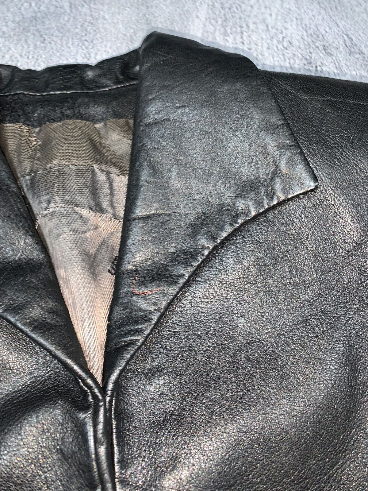 Vintage Vintage 90s Japan leather blazer jacket AvantGarde bondage Size S / US 4 / IT 40 - 18 Thumbnail