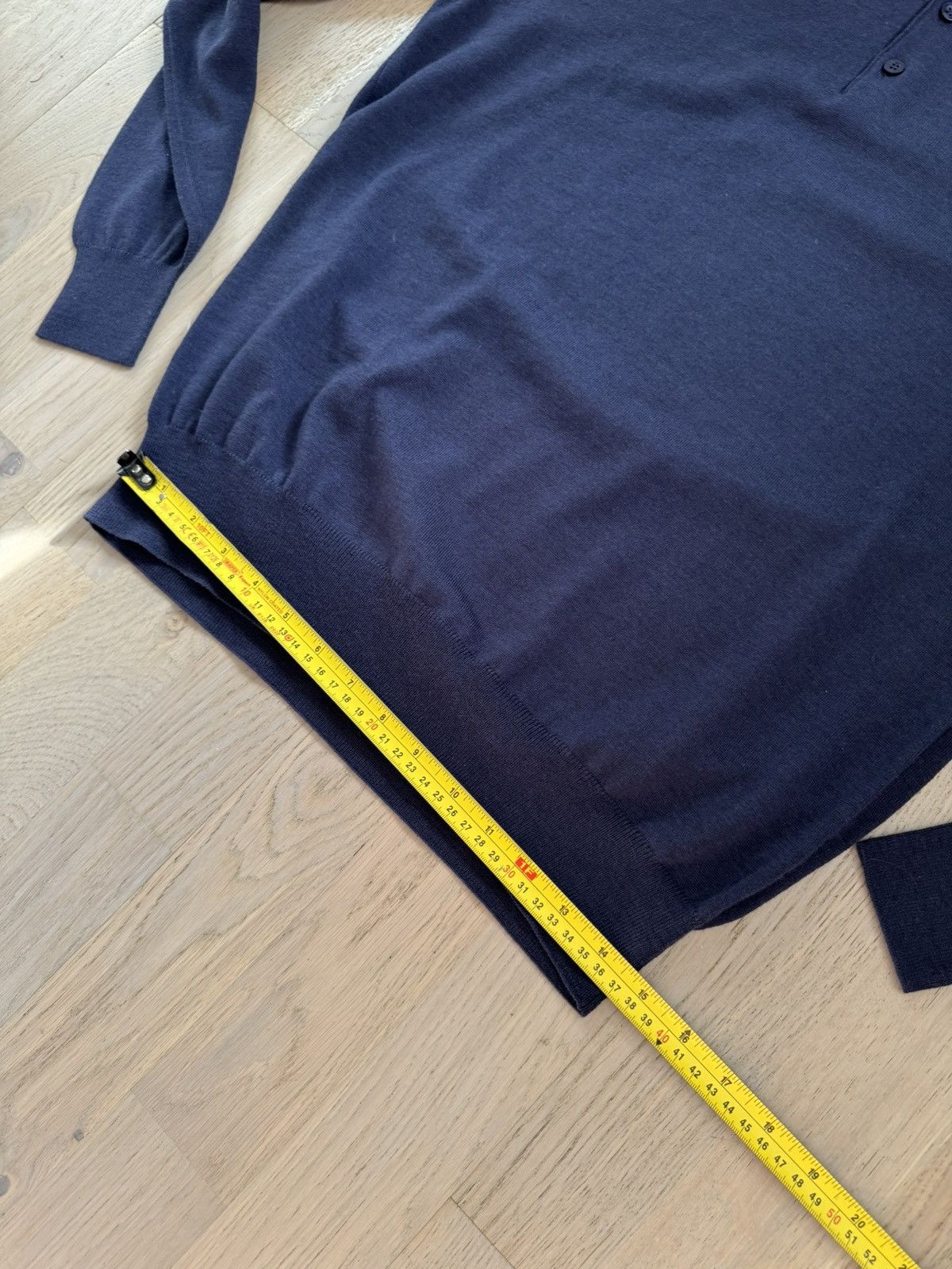 Canali CANALI wool knit polo SEE TAPE MEASUREMENTS IN PHOTOS Size US L / EU 52-54 / 3 - 7 Thumbnail