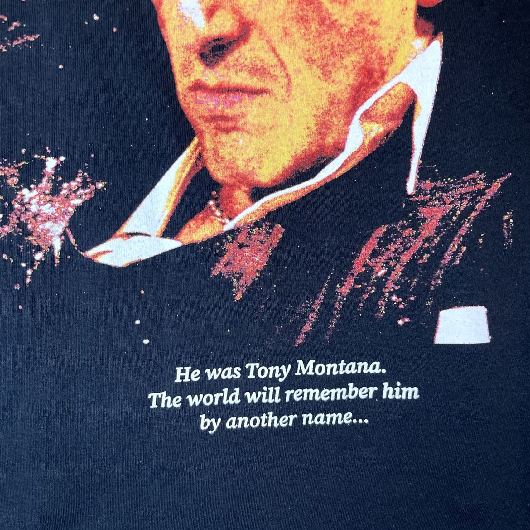 Vintage Scarface Shirt Men XL Movie Tony Montana Black Sleeveless Mad Engine Size US XL / EU 56 / 4 - 5 Thumbnail