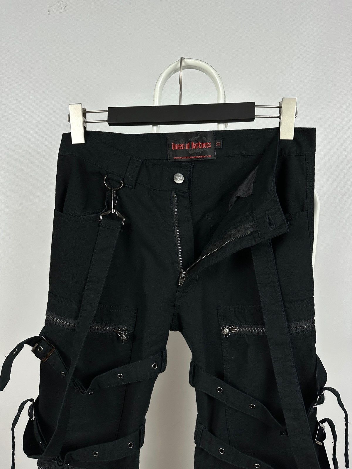 Queen Of Darkness Avant Garde Punk Goth Bondage Cargo Pants