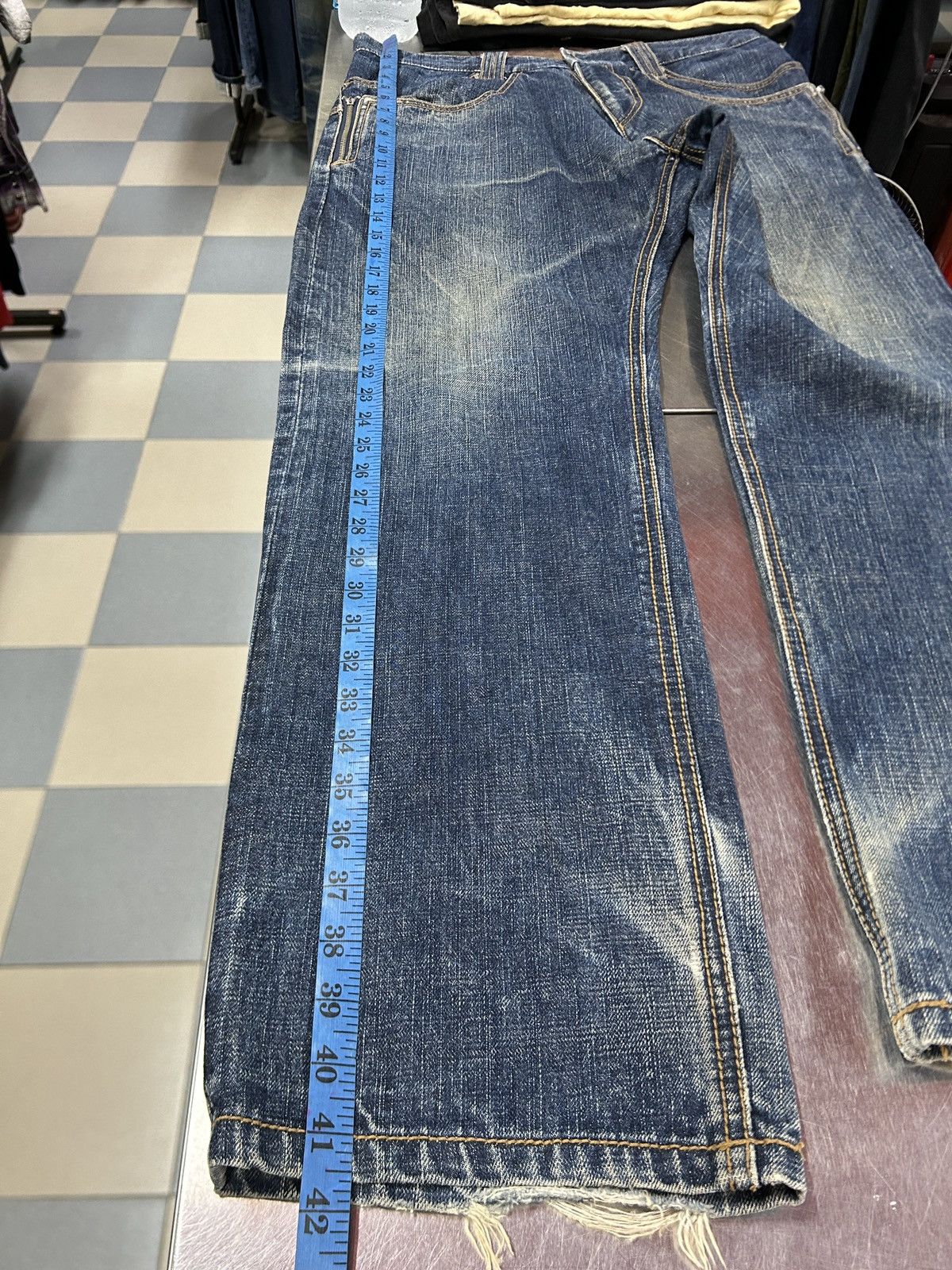If Six Was Nine × Japanese Brand × Le Grande Bleu (L.G.B.) Vintage Japanese Brand Baggy Selvedge y2k Jeans Size US 34 / EU 50 - 16 Thumbnail