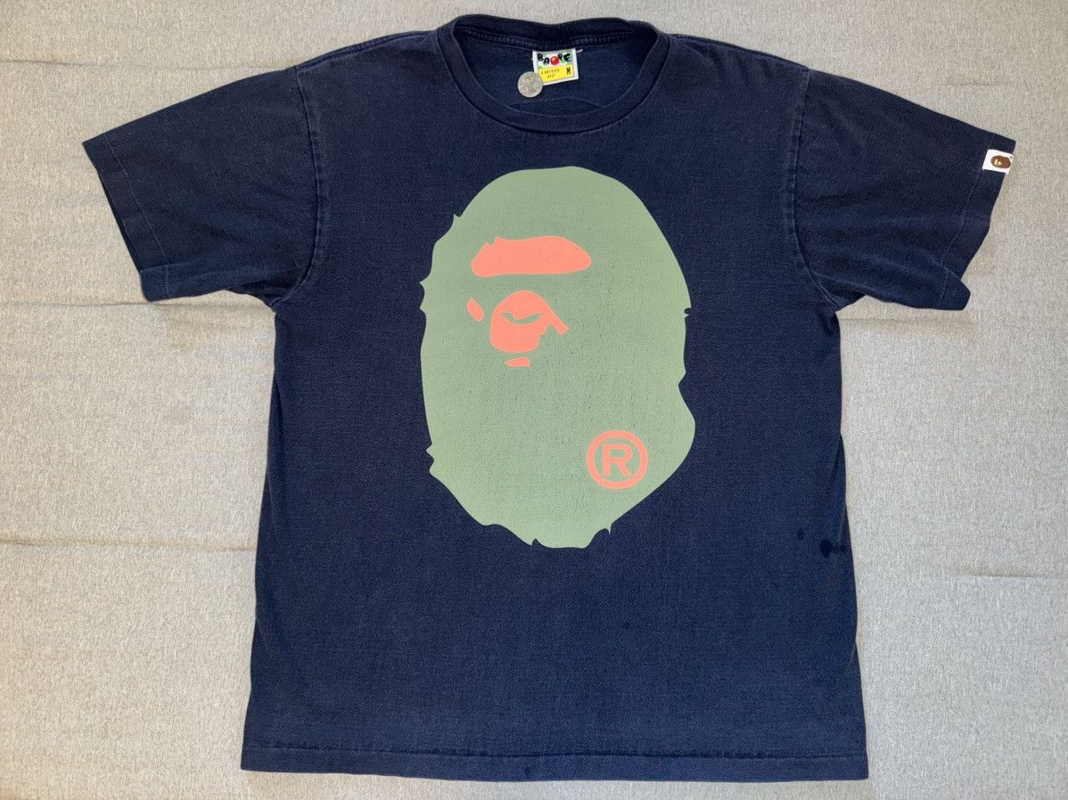 Bape Navy Bape Tee Size US M / EU 48-50 / 2 - 1 Thumbnail