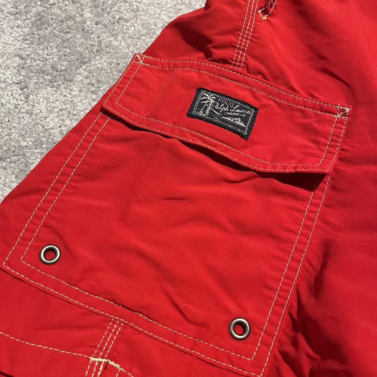 Polo Ralph Lauren Vintage Polo Ralph Lauren Basic Logo Swim Trunks Shorts M Size US 32 / EU 48 - 4 Thumbnail